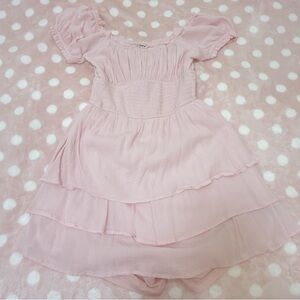 Soft Pink tier romper/ skirt/ dress